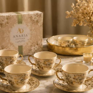 Adeline 4 Cup with Saucers
