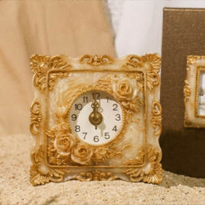 Felicia Table Clock Marble