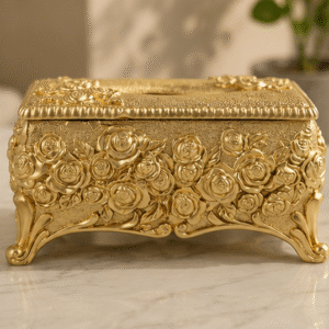 Golden Rose Tissue Box