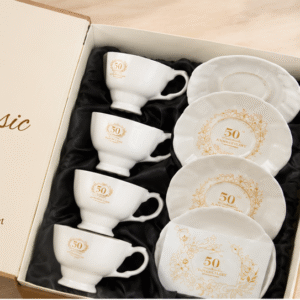 4 Set Cup Classic + Saucer